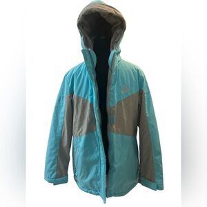 Gerry Turquoise and Gray Kids Coat, L